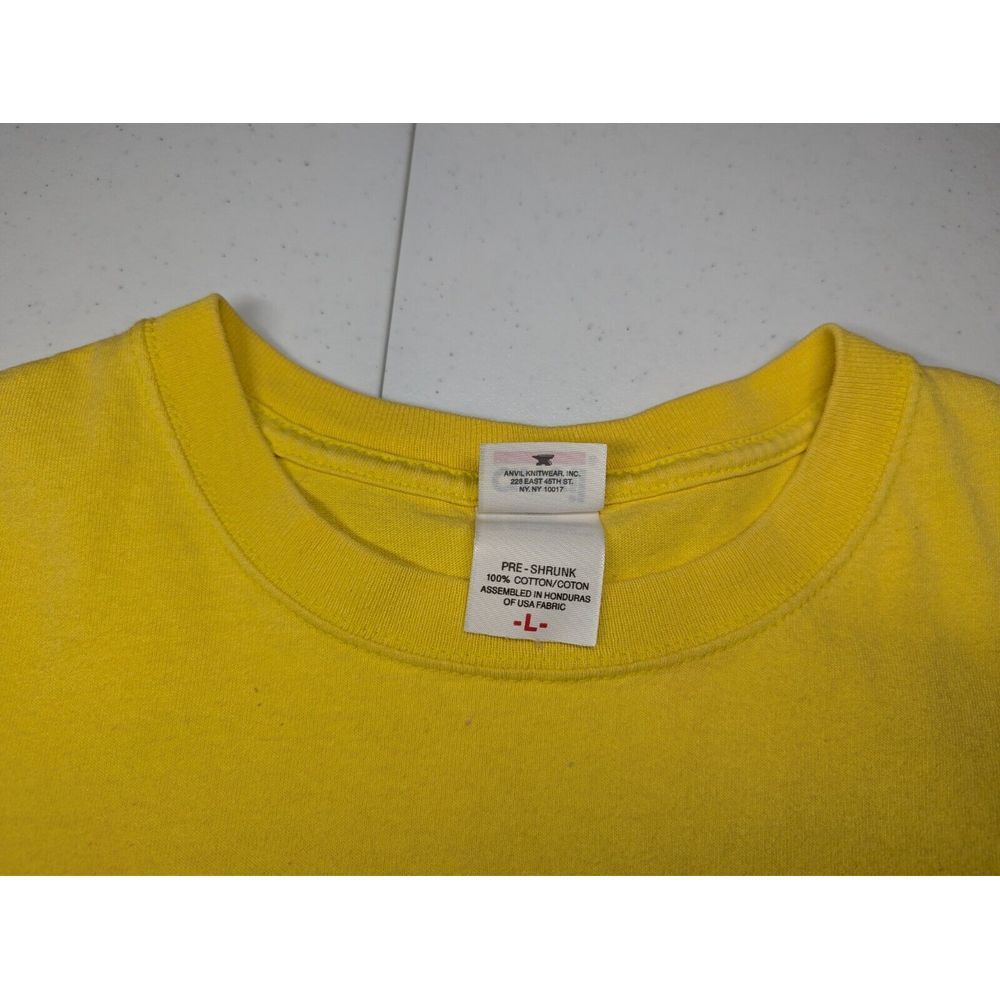 Habitat For Humanity T Shirt Size Large Women Build Atlanta 2005 Vintage Yellow - Picture 5 of 10